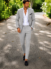 Fabian Trousers in Light Grey