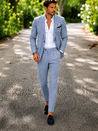 Fabian Trousers in Sky Blue