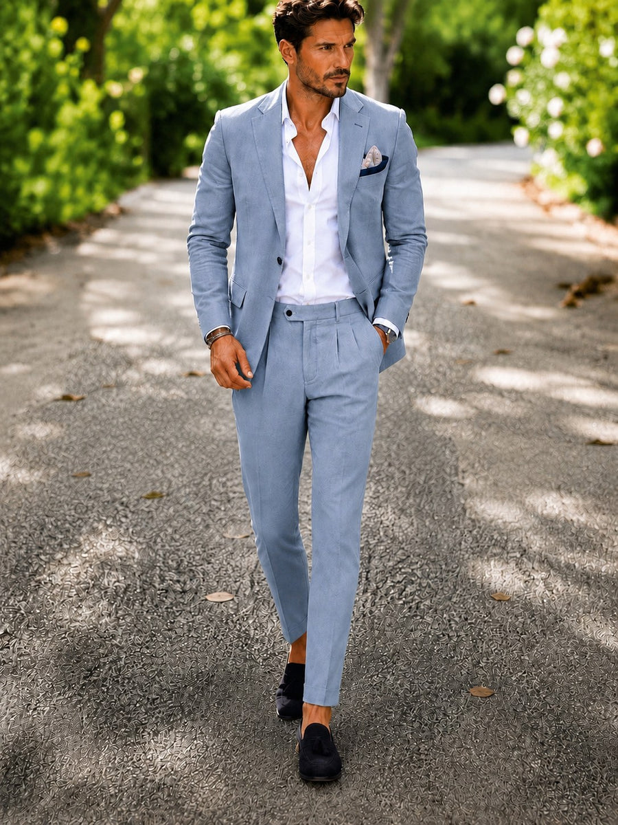 Fabian Trousers in Sky Blue