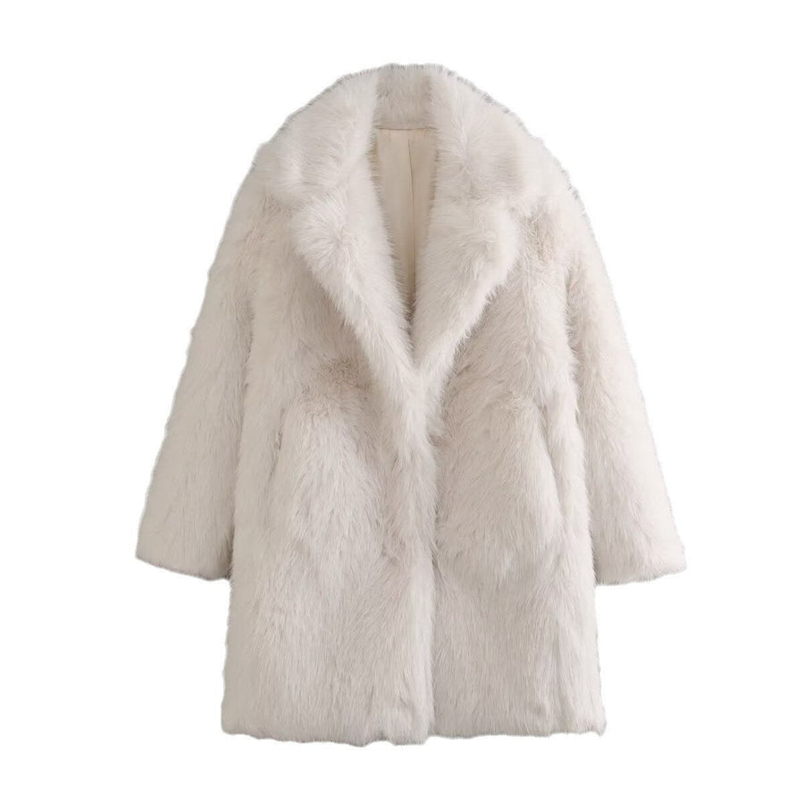Fabienne Elegant Coat in Beige