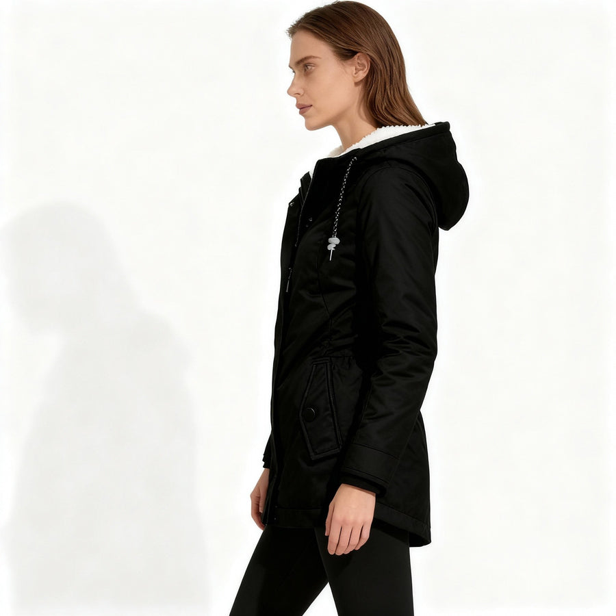 Fabienne Jacket with Hood in Green