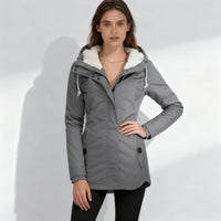 Fabienne Jacket with Hood in Grey