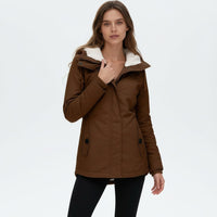 Fabienne Jacket with Hood in Khaki