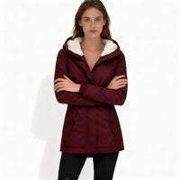Fabienne Jacket with Hood in Red