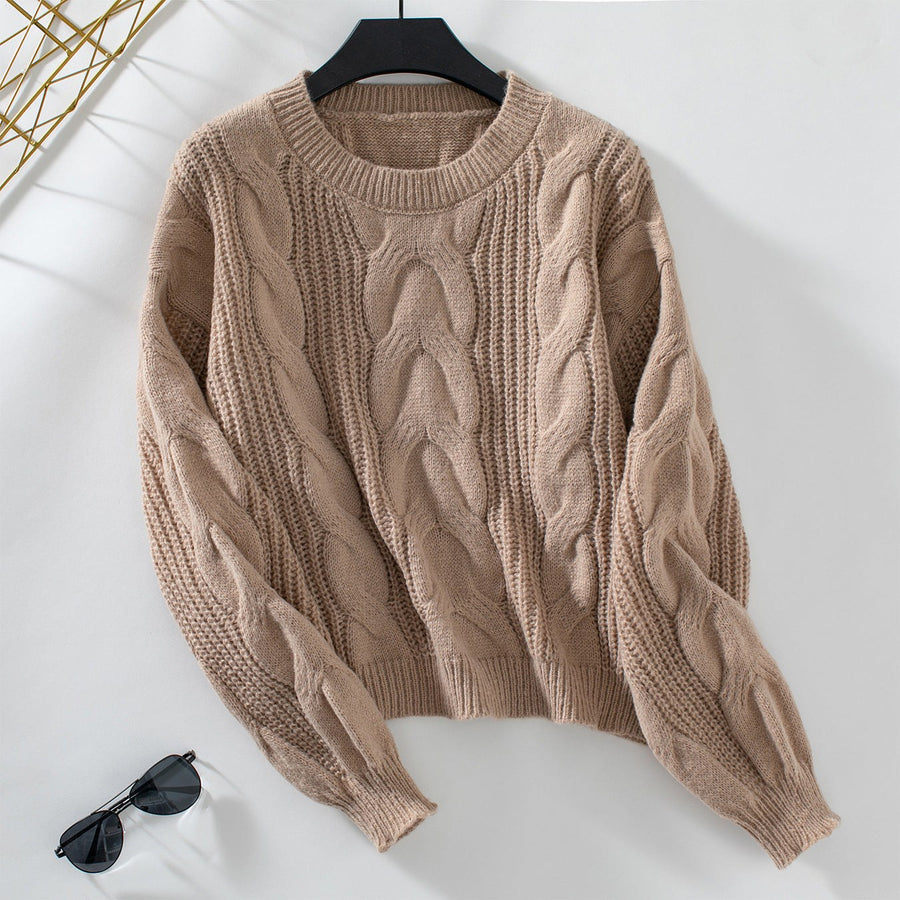 Fabienne Knit Sweater in Khaki