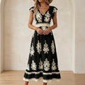 Faolán Women's Baroque Print Maxi Dress
