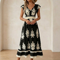 Faolán Women's Baroque Print Maxi Dress