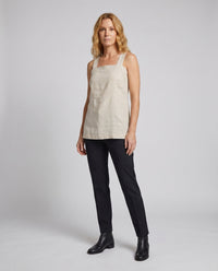 Farah Airy Linen Top