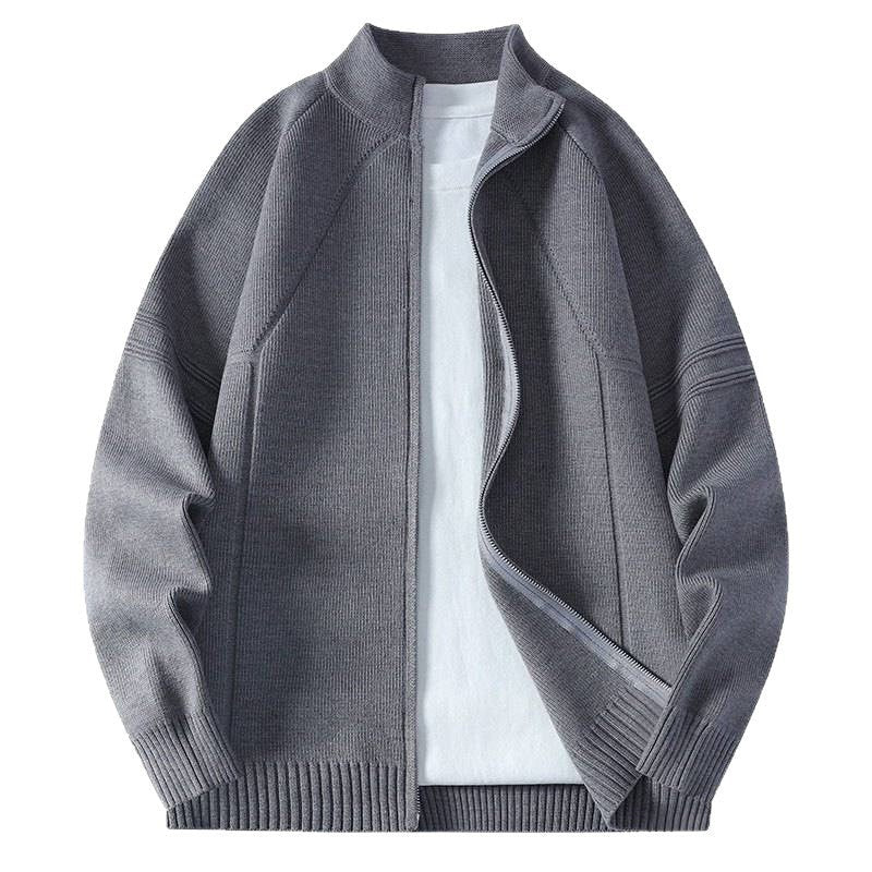 Farah Casual Jacket with Zip Front in Grey