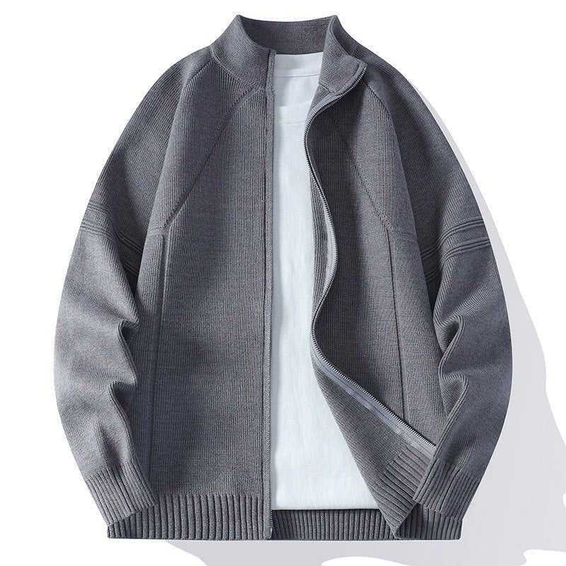 Farah Casual Jacket with Zip Front in Grey