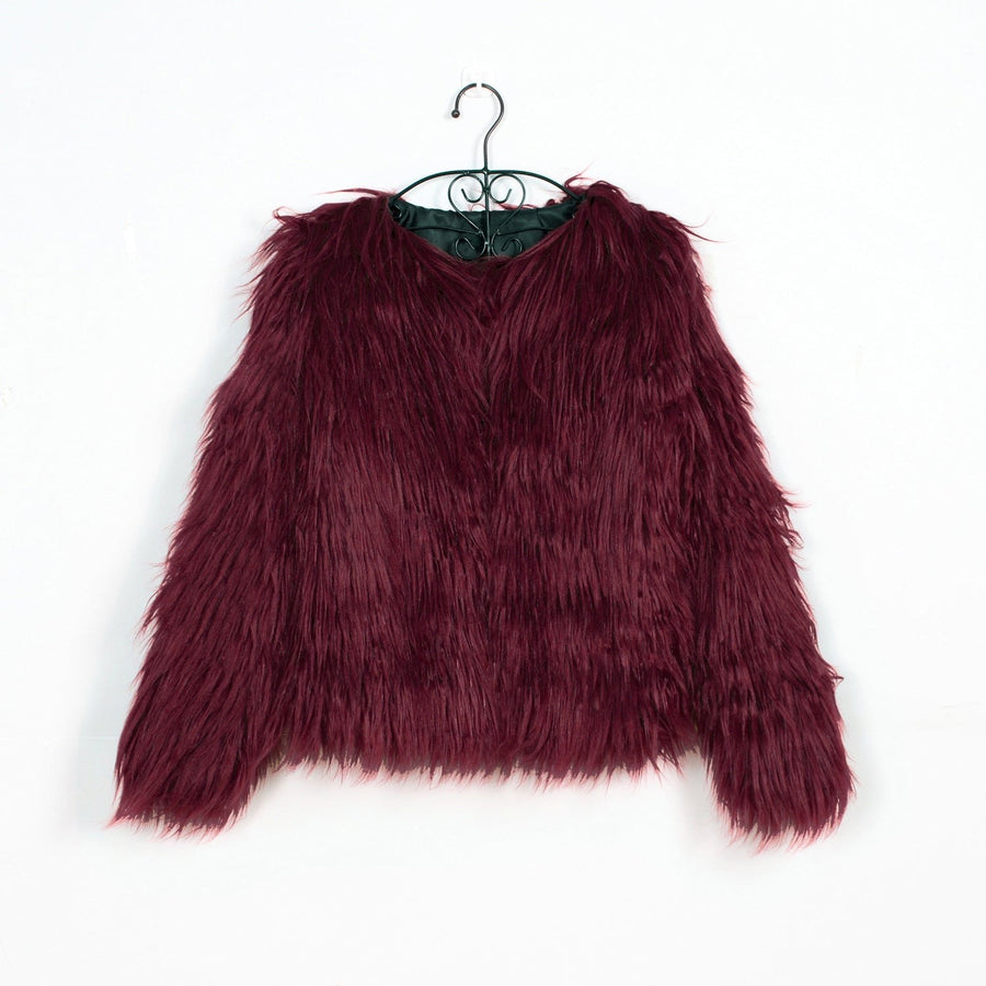 Farah Elegant Jacket in Wine Red