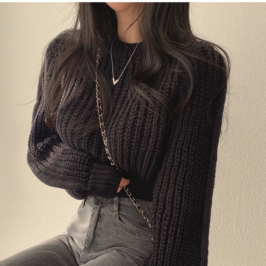 Farah Knit Sweater in Black