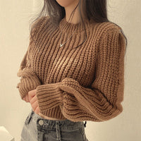 Farah Knit Sweater in Camel