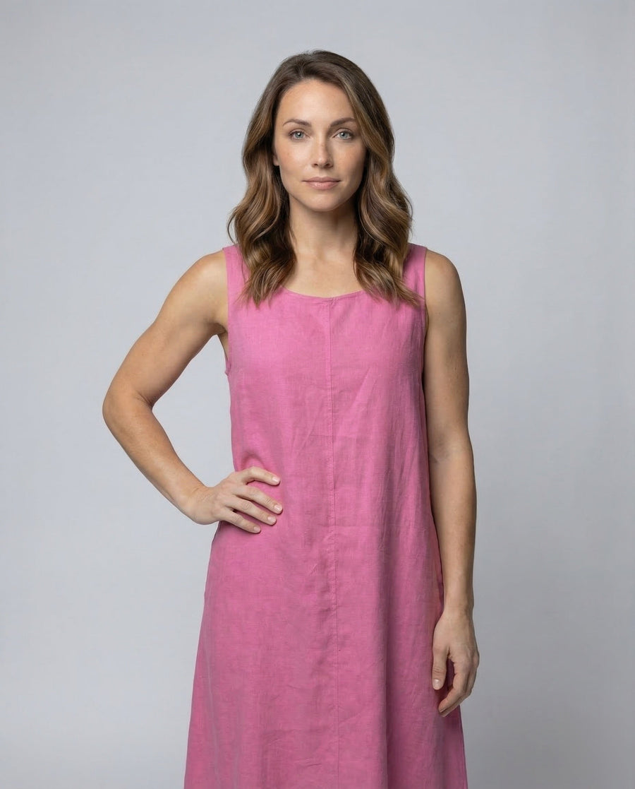 Farah Linen Maxi Dress