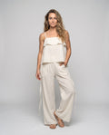 Faye Airy Linen Blend Trousers