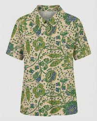 Faye Linen Blouse in Multicolour