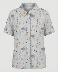 Faye Linen Blouse in Multicolour