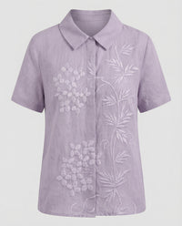 Faye Linen Blouse in Multicolour