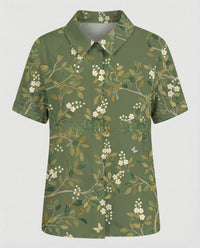 Faye Linen Blouse in Multicolour