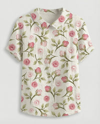 Faye Linen Blouse in Multicolour