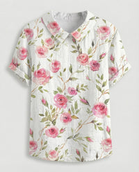 Faye Linen Blouse in Multicolour
