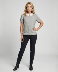 Faye Linen Blouse in Multicolour