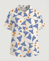 Faye Linen Blouse in Multicolour