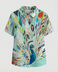 Faye Linen Blouse in Multicolour