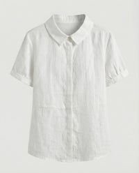 Faye Linen Blouse in Multicolour