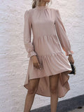 Valentina High-Low Flounce Dress