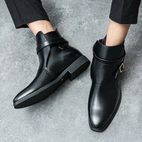 Federico Slip On Ankle Boot in Charcoal