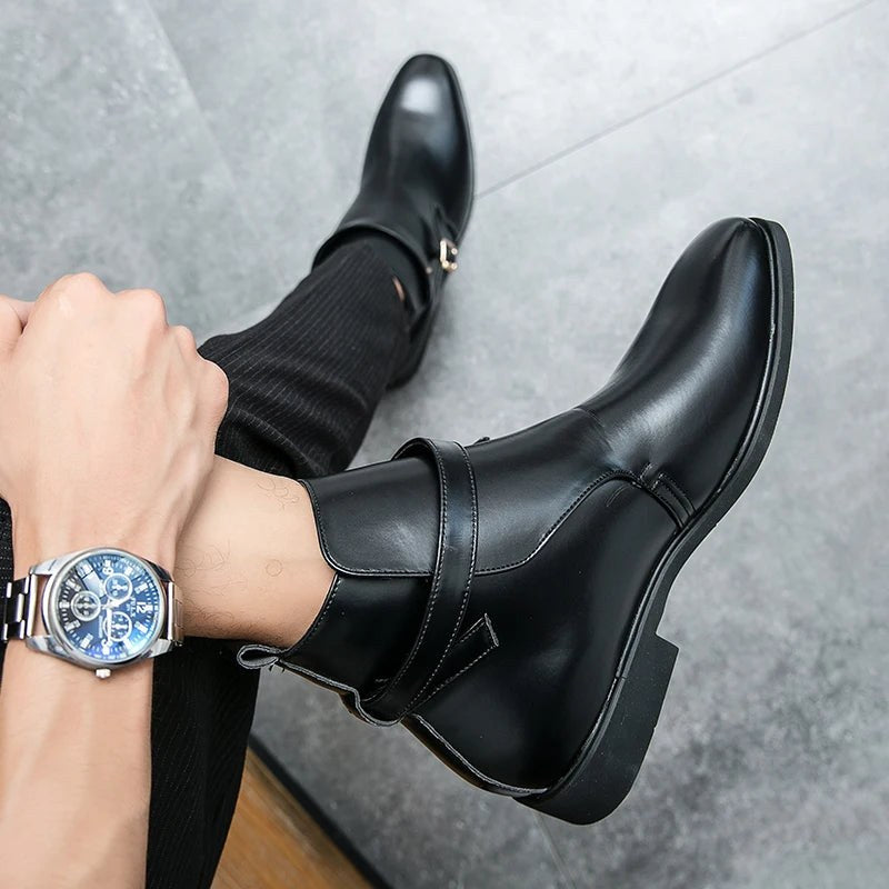 Federico Slip On Ankle Boot in Charcoal