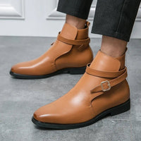 Federico Slip On Ankle Boot in Sienna Brown