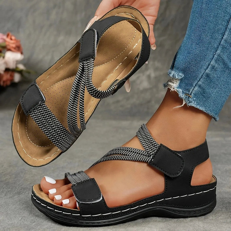 Felice™ Casual Comfort Sandals for All-Day Ease in Black