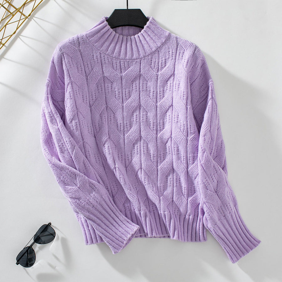 Felicity Knit Sweater in Purple