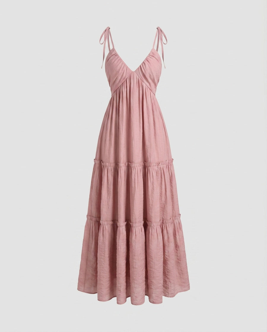 Felicity Linen Dress in Blue
