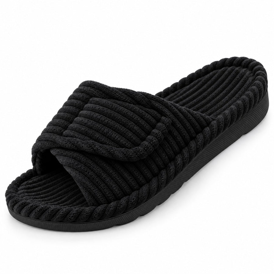 Fenvara Women's Orthopedic Slide Slippers Open Toe in Black