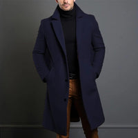 Ferdinand Casual Trench Coat in Navy