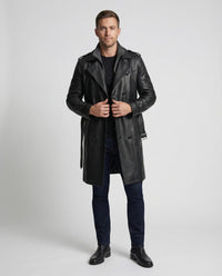 Ferdinand Leather Trench Coat