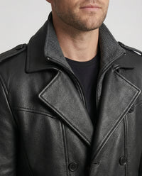 Ferdinand Leather Trench Coat