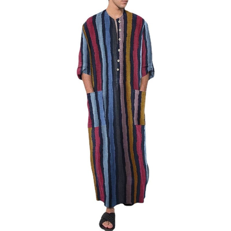 Ferdinand Linen Blend Set with Stand Collar and Pockets