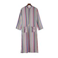 Ferdinand Linen Blend Set with Stand Collar and Pockets in Pink