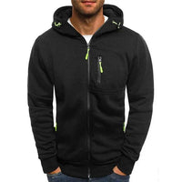 Ferdinand Shirt with Zip Front and Hood in Noir