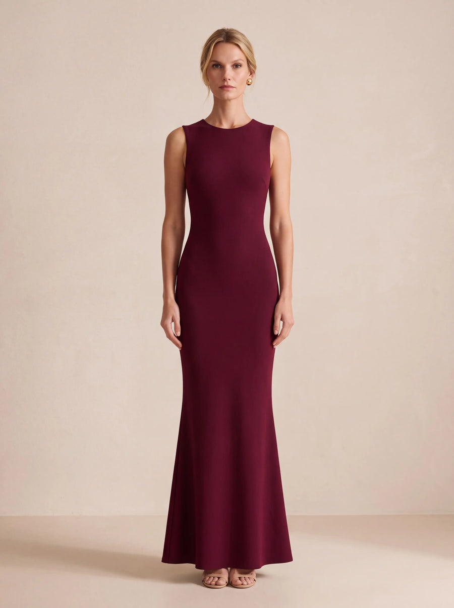 Fern Maxi Dress Cherry Lacquer