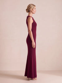 Fern Maxi Dress Cherry Lacquer