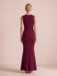 Fern Maxi Dress Cherry Lacquer