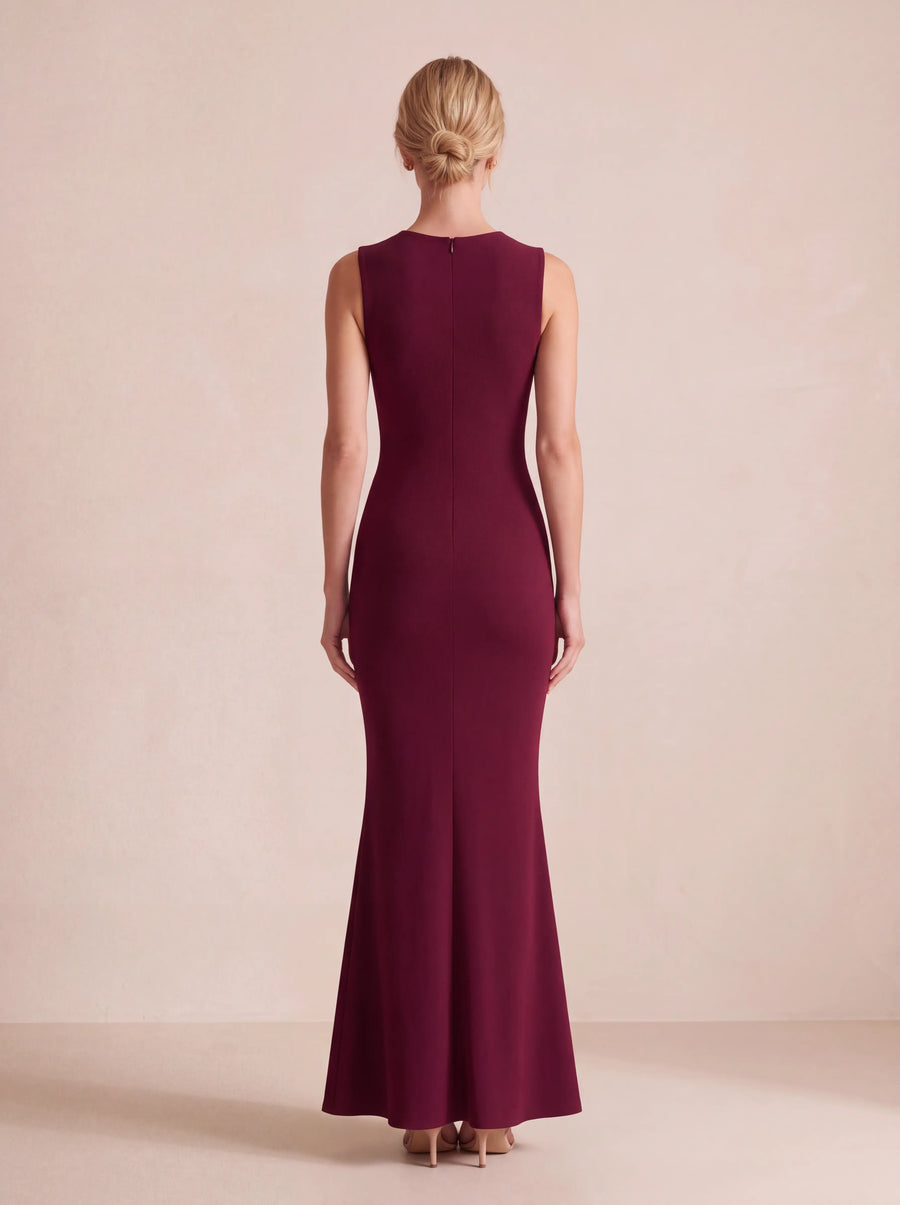 Fern Maxi Dress Cherry Lacquer