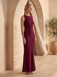 Fern Maxi Dress Cherry Lacquer