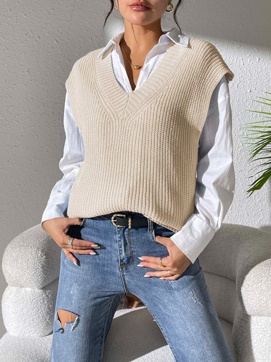 V Neck Sweater Vest