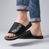 Finn Adjustable Strap Sandal in Charcoal